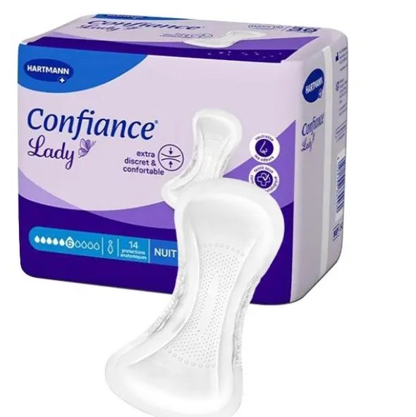 Confiance Lady protections anatomiques Nuit 6 gouttes