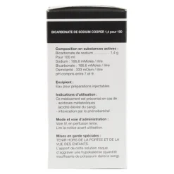 Cooper bicarbonate de sodium 1,4 % solution pour perfusion
