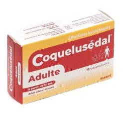Coquelusedal adulte suppositoire contre la toux