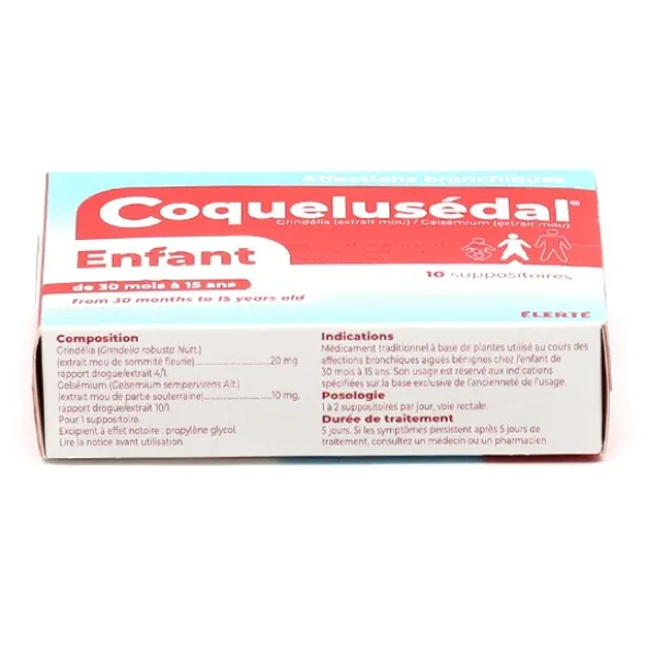Coquelusedal enfant suppositoire pour la toux
