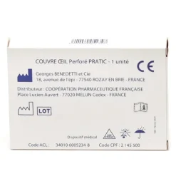 Couvre-oeil perforé