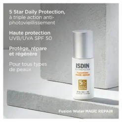 Crème solaire Isdin Fusion Water Magic Repair SPF 50