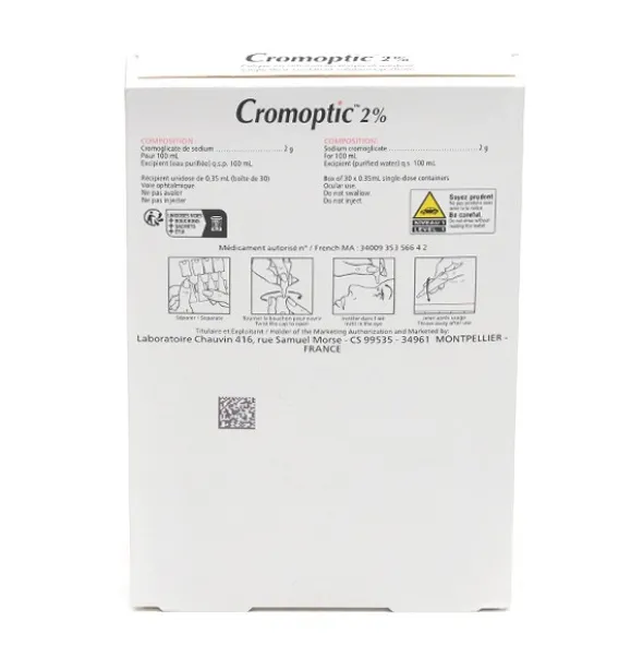 Cromoptic 2 % collyre unidoses
