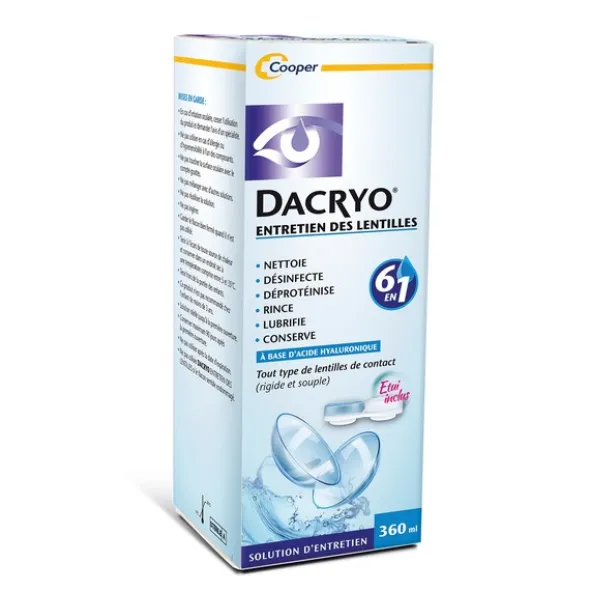 Dacryo Entretien des lentilles de contact