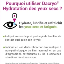 Dacryo Solution ophtalmique Hydratation des yeux secs