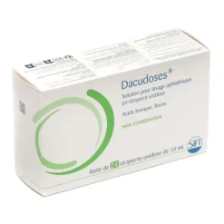 Dacudose solution pour lavage ophtalmique