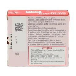 Dafalgan 1000 mg gélules