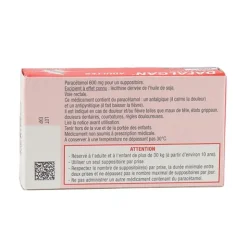 Dafalgan 600 mg suppositoire