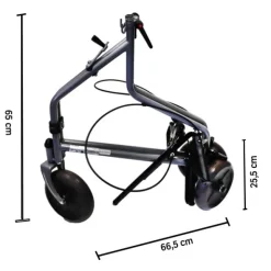 Déambulateur 3 roues pliable aluminium