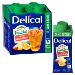 Delical boisson sans sucres fruitées