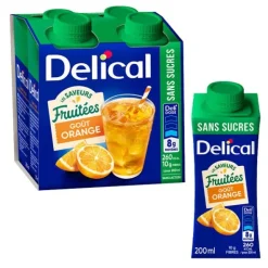 Delical boisson sans sucres fruitées