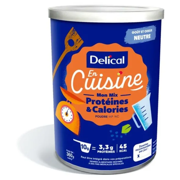 Delical en cuisine Mix protéines et calories poudre