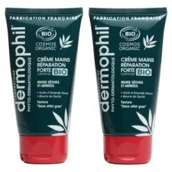 Dermophil Indien Crème mains Réparation forte bio