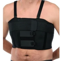 Digithorax ceinture thoracique noire 25 cm