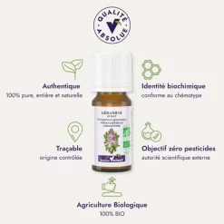 Docteur Valnet huile essentielle de Géranium rosat Bio