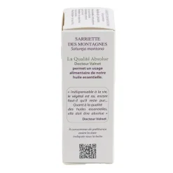 Docteur Valnet huile essentielle Sarriette des montagnes Bio