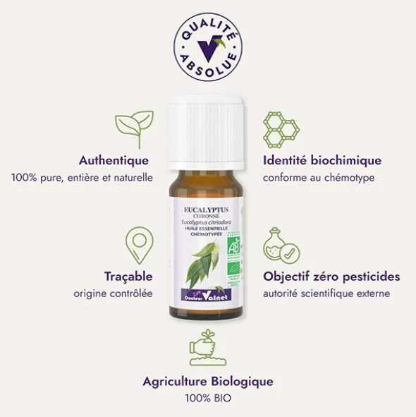 Docteur Valnet Huile essentielle Eucalyptus citronné Bio