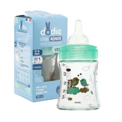Dodie Biberon verre Tétine ronde Débit lent 150 ml