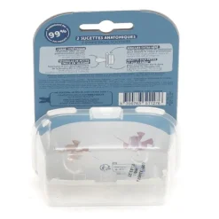 Dodie Duo Sucette anatomique silicone 0-2 mois