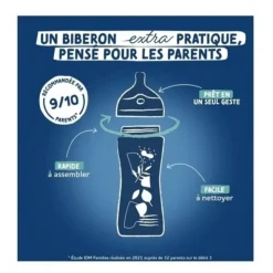 Dodie extra Biberon anti colique tétine multi perforée