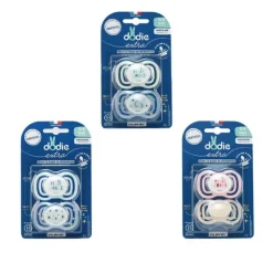 Dodie extra sucette anatomique silicone Nuit 0-6 mois
