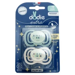 Dodie extra sucette anatomique silicone +18 mois Nuit