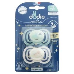 Dodie extra sucette anatomique silicone +18 mois Nuit