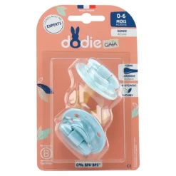 Dodie Gaia Sucette ronde caoutchouc naturel 0-6 mois
