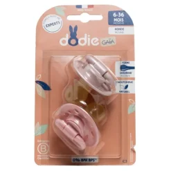 Dodie Gaia Sucette ronde caoutchouc naturel 6-36 mois