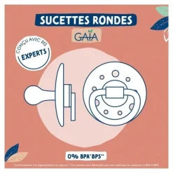 Dodie Gaia Sucette ronde caoutchouc naturel 6-36 mois