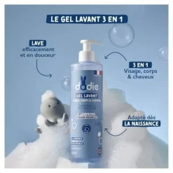 Dodie gel lavant bébé visage corps et cheveux