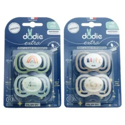 Dodie sucette anatomique silicone Jour Nuit +18 mois