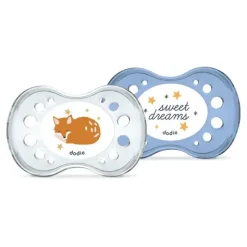 Dodie sucette anatomique silicone +6 mois Nuit