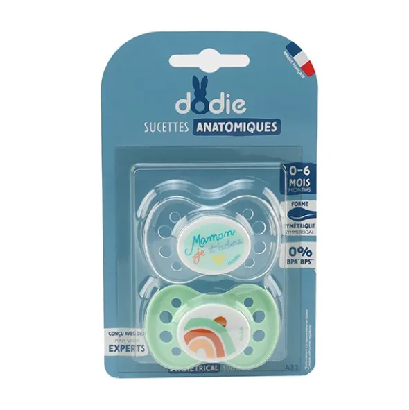 Dodie sucette anatomique silicone 0-6 mois