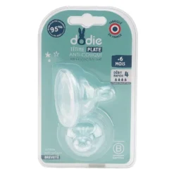 Dodie Tétine plate anti colique col large