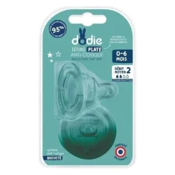 Dodie Tétine plate anti colique col large