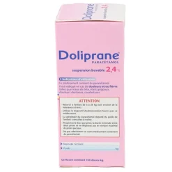 Doliprane bébé sirop sans sucre