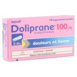Doliprane bébé suppositoire 100 mg
