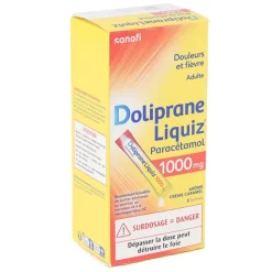 Doliprane Liquiz 1000 stick sans sucre