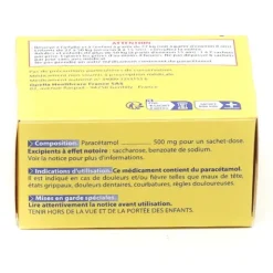 Doliprane 500 mg poudre en sachets