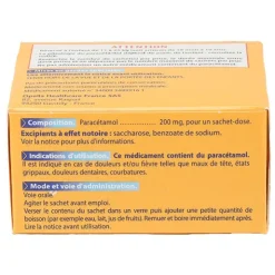 Doliprane 200 mg poudre en sachets