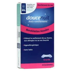 Douce Nuit Bandelettes nasales anti ronflement