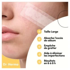 Dr Herma Patch anti boutons format Large