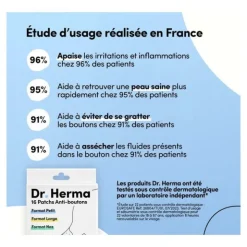 Dr Herma Patch anti boutons​ formats assortis