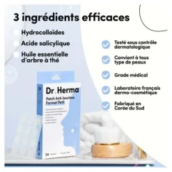 Dr Herma Patch anti boutons​ formats assortis