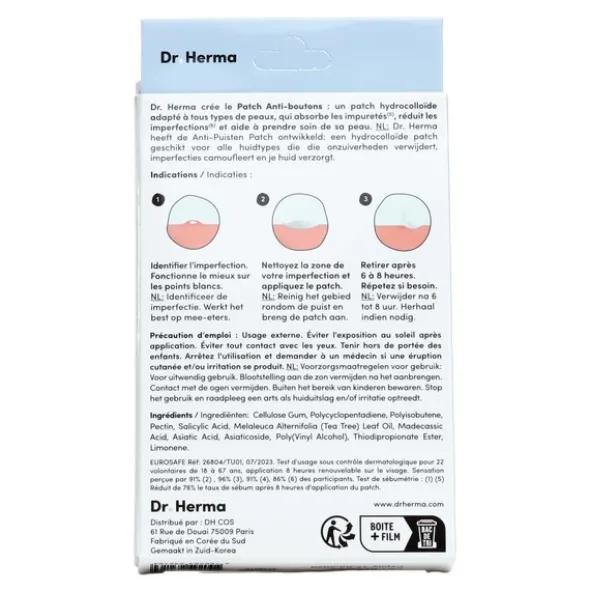 Dr Herma Patch anti boutons petit format