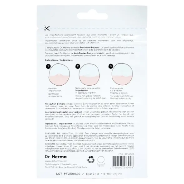 Dr Herma Patch anti boutons petit format