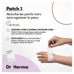 Dr Herma Patch anti points noirs pour le nez
