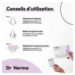 Dr Herma Patch anti points noirs pour le nez