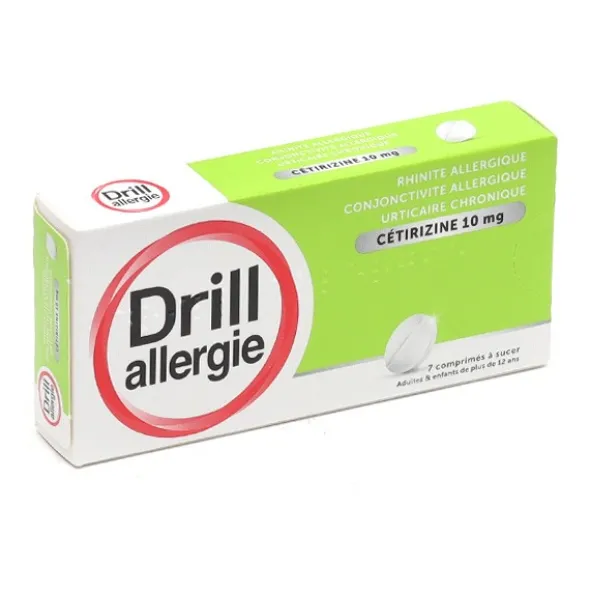 Drill Allergie Cetirizine 10 mg comprimé à sucer
